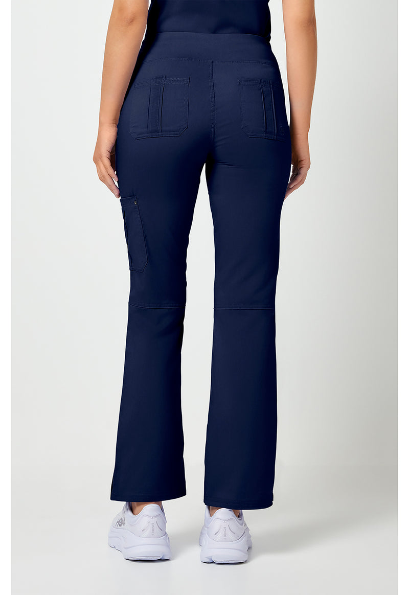 Navy - Healing Hands Purple Label Women Scrub Pants - Back View