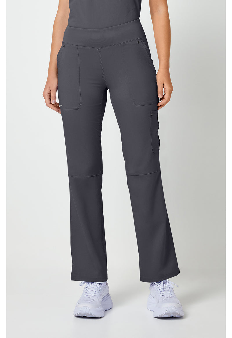 Pewter - Healing Hands Purple Label Women Scrub Pants - Front View