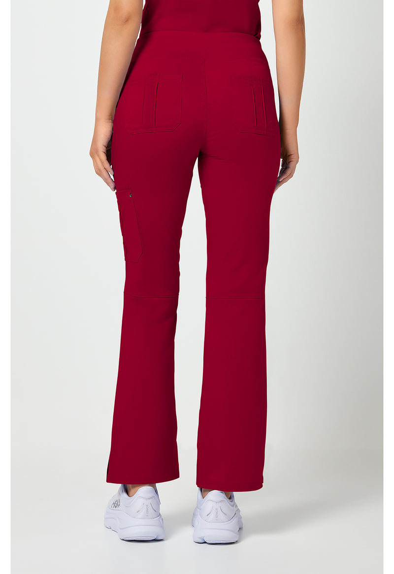 Red - Healing Hands Purple Label Women Scrub Pants - Back View