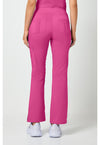 Shocking Pink - Healing Hands Purple Label Women Scrub Pants - Back View