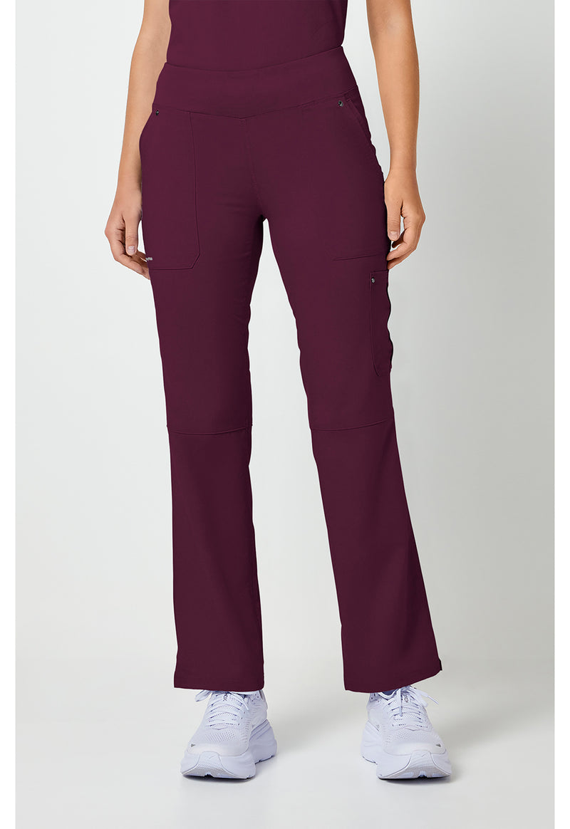 Wine - Healing Hands Purple Label Women Scrub Pants - Front View