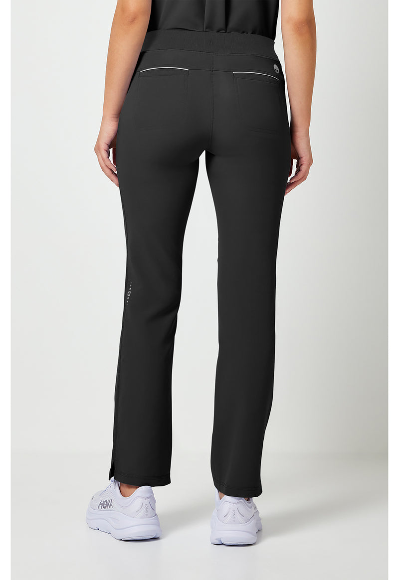 BLACK - Healing Hands 360 Women Scrub Pants - Back View
