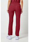 Garnet Red - Healing Hands 360 Women Scrub Pants - Back View