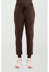 Dark Chocolate - Healing Hands 360 Women Scrub Pants - Front View
