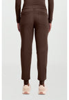 Dark Chocolate - Healing Hands 360 Women Scrub Pants - Back View
