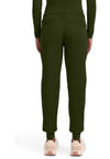 Dark Pine - Healing Hands 360 Women Scrub Pants - Back View