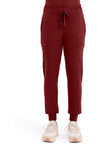 Garnet Red - Healing Hands 360 Women Scrub Pants - Front View