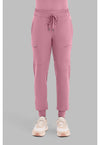 Precious Pink - Healing Hands 360 Women Scrub Pants - Front View