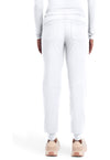 WHITE - Healing Hands 360 Women Scrub Pants - Back View