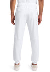 WHITE - Healing Hands 360 Men Scrub Pants - Back View