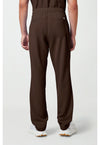 Dark Chocolate - Healing Hands 360 Men Scrub Pants - Back View