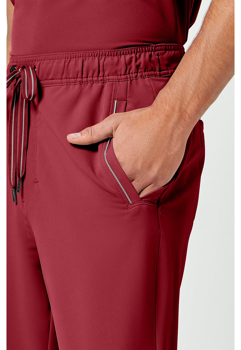 Garnet Red - Men's Noah Scrub Pants (View 4)