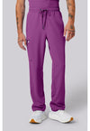 Plum Violet - Healing Hands 360 Men Scrub Pants - Front View