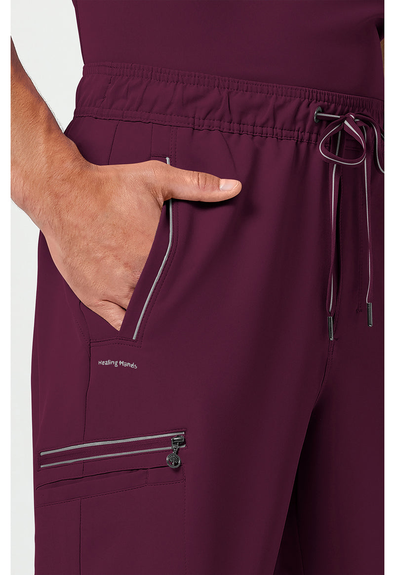 Wine - Men's Noah Scrub Pants (View 3)