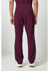 Wine - Healing Hands 360 Men Scrub Pants - Back View