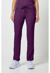 Eggplant - Healing Hands Purple Label Women Scrub Pants - Front View
