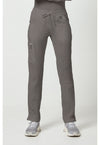 Heather Gray - Healing Hands Purple Label Women Scrub Pants - Front View