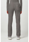 Heather Gray - Healing Hands Purple Label Women Scrub Pants - Back View