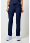 Navy - Healing Hands Purple Label Women Scrub Pants - Front View