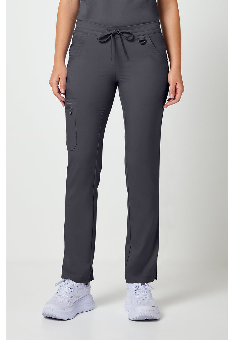 Pewter - Healing Hands Purple Label Women Scrub Pants - Front View