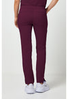Wine - Healing Hands Purple Label Women Scrub Pants - Back View