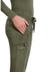 Olive - Women's Toby Jogger Scrub Pants – Petite (View 2)