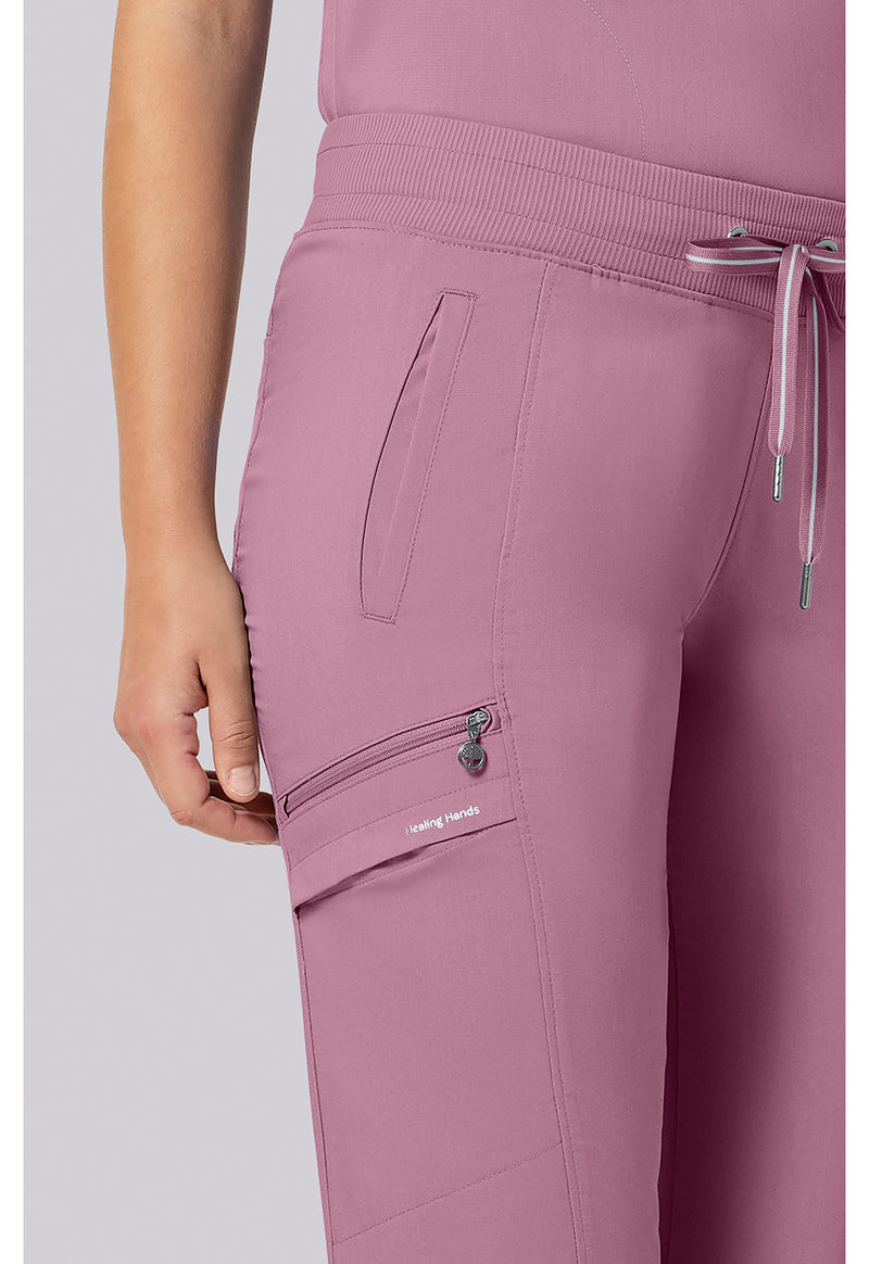 Powder Puff Pink - Women's Toby Jogger Scrub Pants – Petite (View 3)