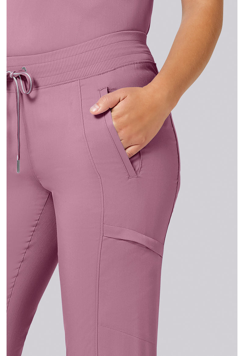 Powder Puff Pink - Women's Toby Jogger Scrub Pants – Petite (View 4)