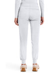 WHITE - Women's Toby Jogger Scrub Pants – Petite (Back)