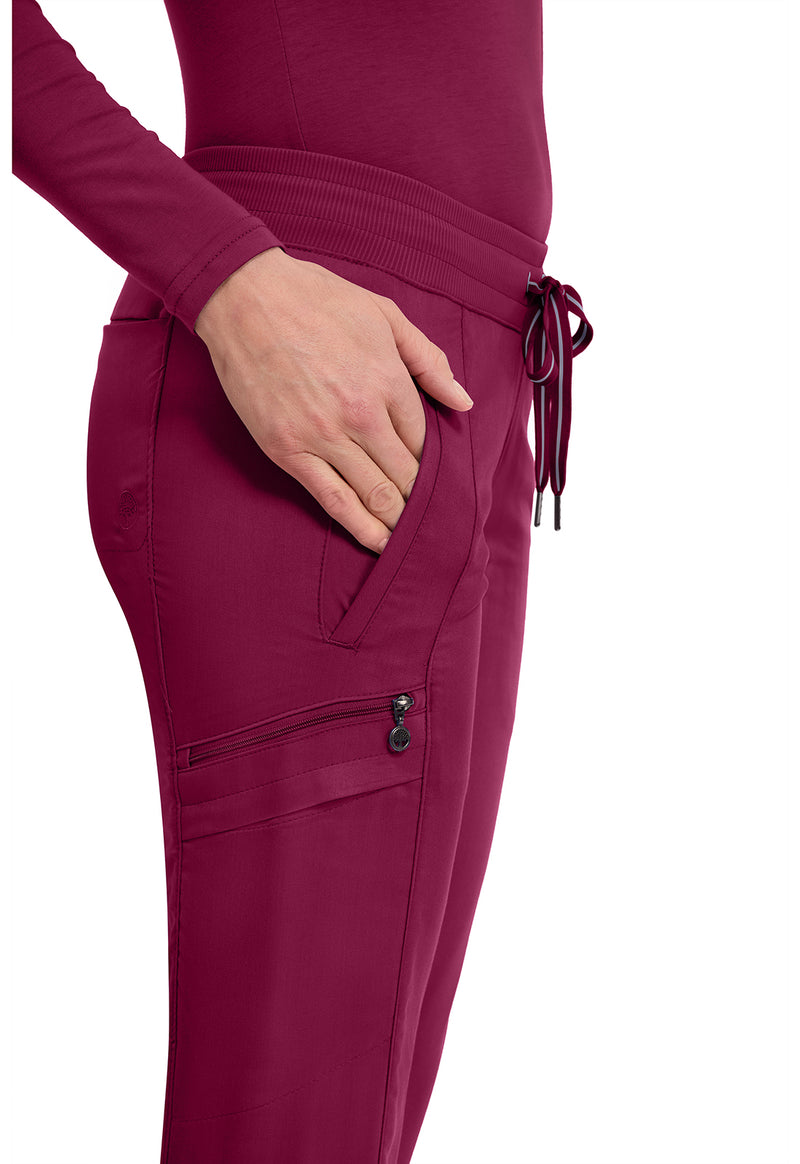 Wine - Women's Toby Jogger Scrub Pants – Petite (View 2)