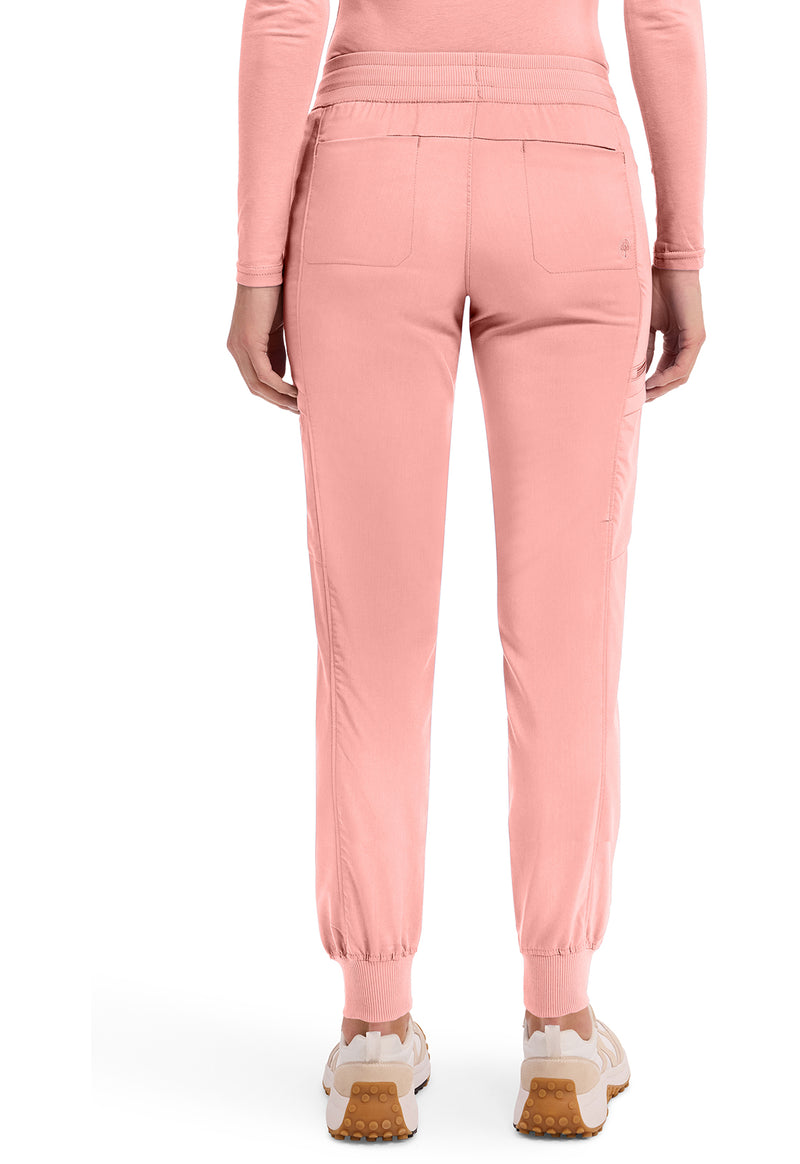BLUSHING PEACH - Healing Hands Purple Label Women Scrub Pants - Back View