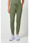 Olive - Healing Hands Purple Label Women Scrub Pants - Front View