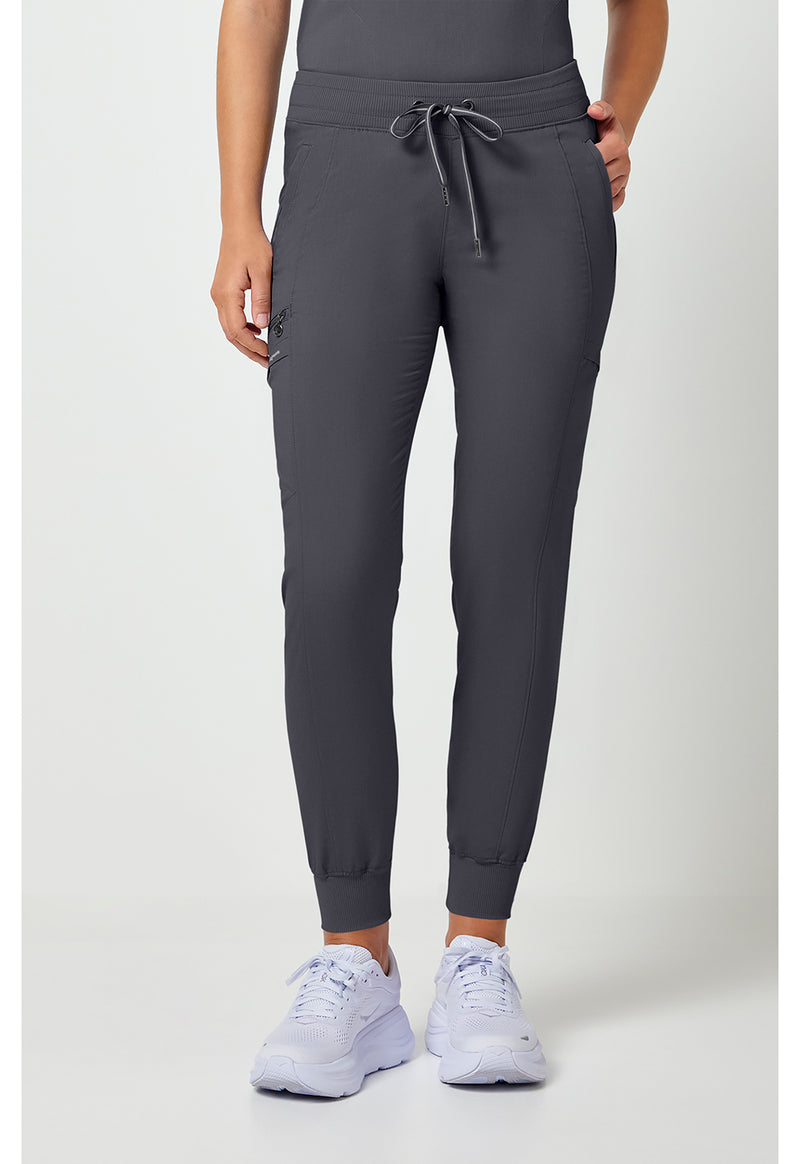 Pewter - Healing Hands Purple Label Women Scrub Pants - Front View