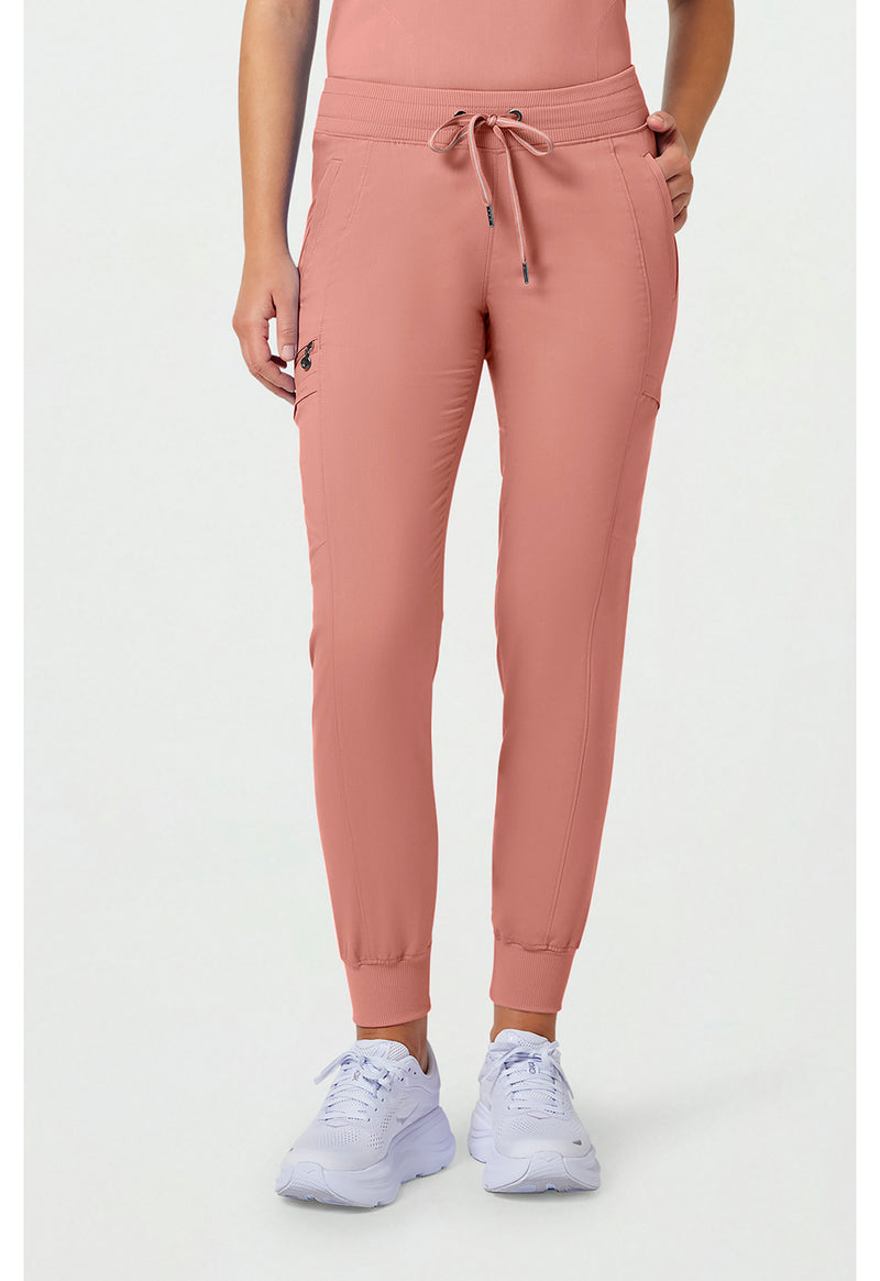 Velvet Peach - Healing Hands Purple Label Women Scrub Pants - Front View