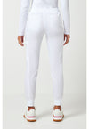 WHITE - Healing Hands Purple Label Women Scrub Pants - Back View