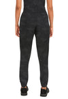 BLACK - Healing Hands Purple Label Jacquard Women Scrub Pants - Back View