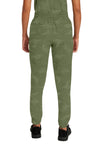 Olive - Healing Hands Purple Label Jacquard Women Scrub Pants - Back View