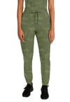 Olive - Healing Hands Purple Label Jacquard Women Scrub Pants - Front View