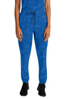 Royal - Healing Hands Purple Label Jacquard Women Scrub Pants - Front View