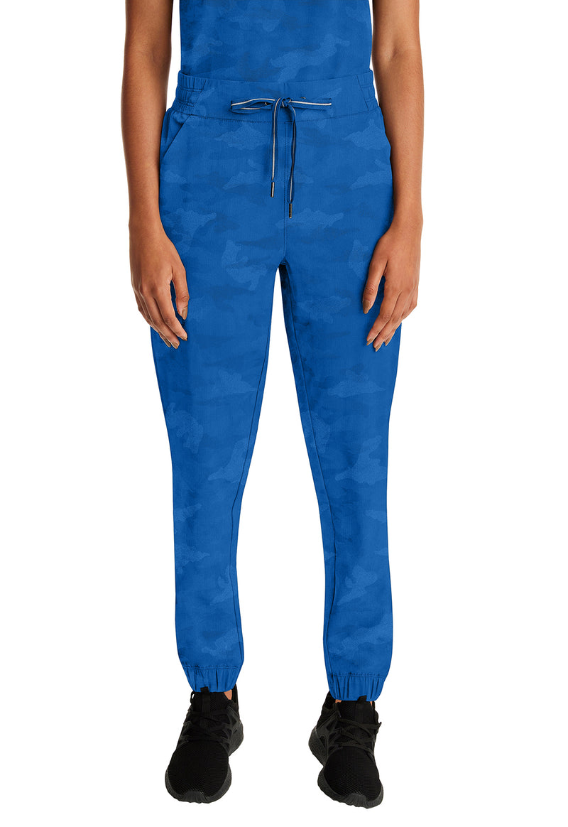 Royal - Healing Hands Purple Label Jacquard Women Scrub Pants - Front View