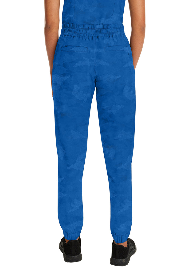 Royal - Healing Hands Purple Label Jacquard Women Scrub Pants - Back View
