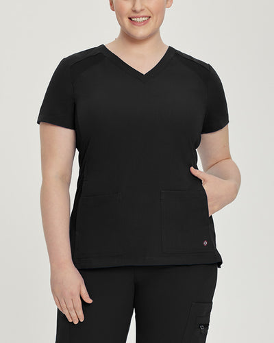 Women's 4 Pocket Athletic V-Neck Scrub Top