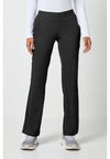 BLACK - Healing Hands Works Women Scrub Pants - Front View