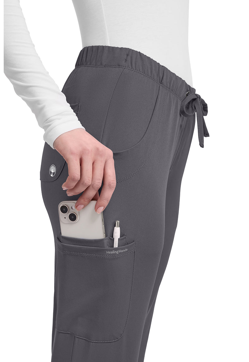 Pewter - Women's Rebecca Scrub Pants – Petite (View 2)