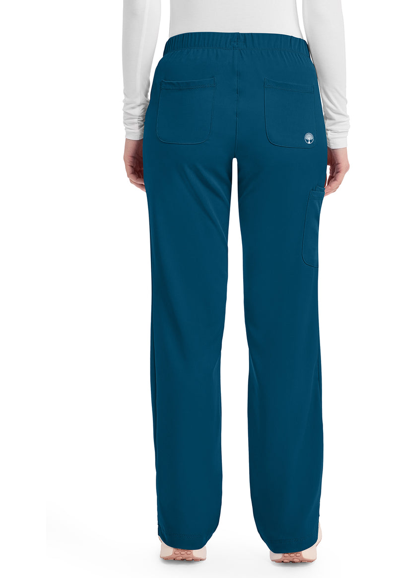 Caribbean - Healing Hands Works Women Scrub Pants - Back View