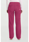 Cherry Wine - Healing Hands Works Women Scrub Pants - Back View