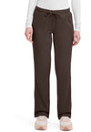 Dark Chocolate - Healing Hands Works Women Scrub Pants - Front View