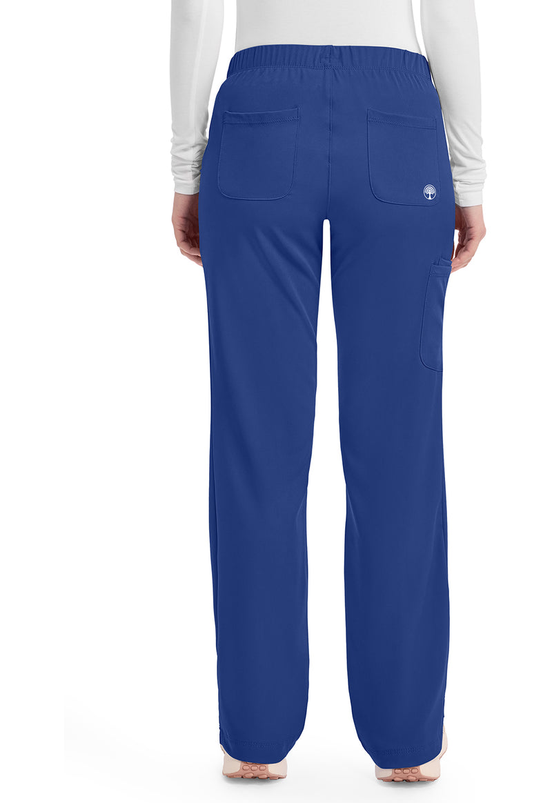 Galaxy Blue - Healing Hands Works Women Scrub Pants - Back View
