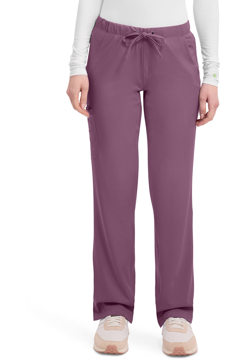 Meta Mauve - Healing Hands Works Women Scrub Pants - Front View