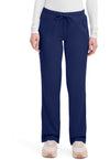 Navy - Healing Hands Works Women Scrub Pants - Front View